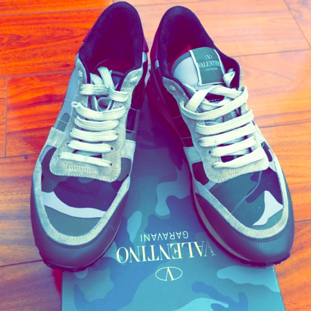 Camoflauge sneaker in poudre